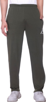XENIOS Printed Men Dark Green Track Pants