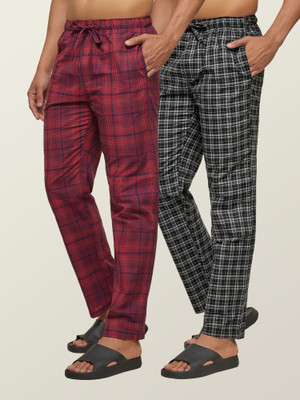 XYXX Checkered Men Multicolor Track Pants