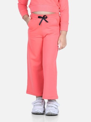 Aww Hunnie Regular Fit Girls Pink Trousers