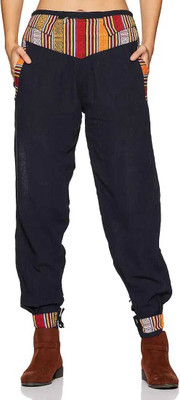 Bloom Beauty Geometric Print, Solid Cotton Men & Women Harem Pants