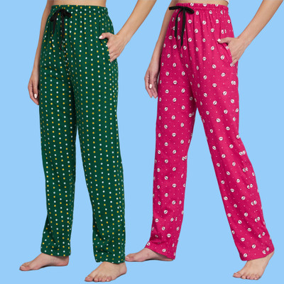 HEMLOCK Printed Women Multicolor Track Pants