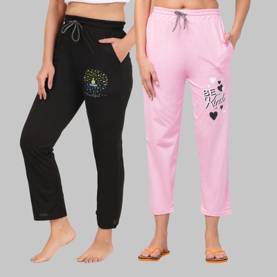 HouseOfCommon Solid Women Multicolor Track Pants