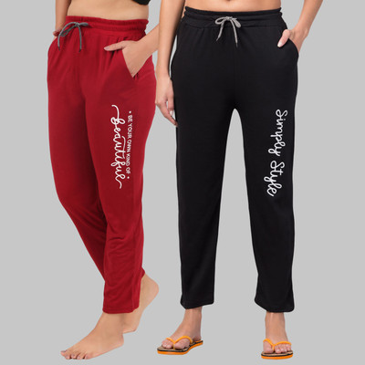 HouseOfCommon Solid Women Multicolor Track Pants