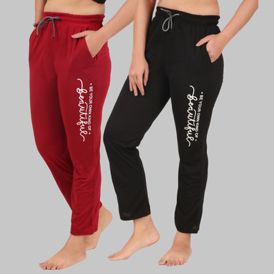 HouseOfCommon Solid Women Multicolor Track Pants