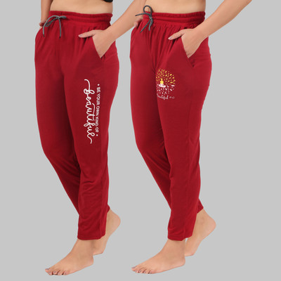 HouseOfCommon Solid Women Multicolor Track Pants