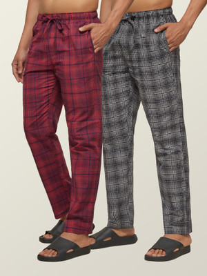 XYXX Checkered Men Multicolor Track Pants