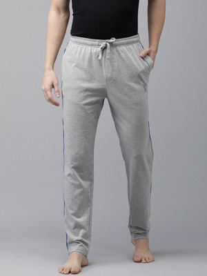 VAN HEUSEN Athleisure Men Grey Solid Smart Tech Easy Stain Release Track Pants Solid Men Grey Track Pants