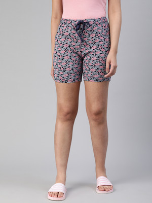 Lyra Printed Women Multicolor Night Shorts