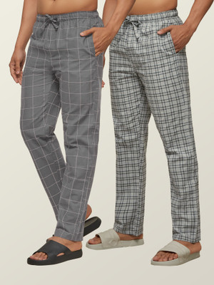 XYXX Checkered Men Multicolor Track Pants