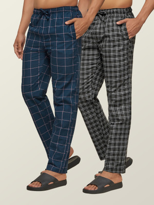 XYXX Checkered Men Multicolor Track Pants