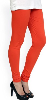 YASH DIV GARMENTS Western Wear Legging(Orange, Embellished)