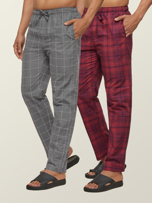 XYXX Checkered Men Multicolor Track Pants