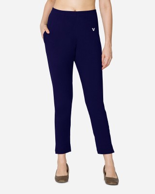 V Star Tapered Women Blue Trousers