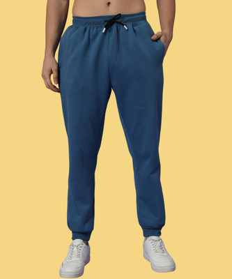 Timyka Solid Men Dark Blue Track Pants