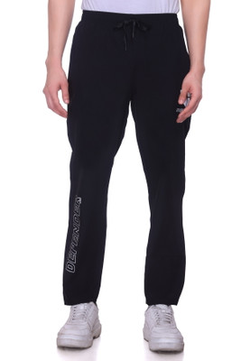 XENIOS Solid Men Black Track Pants