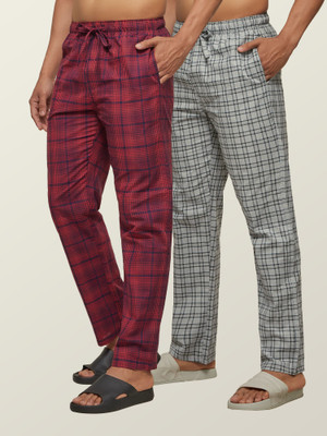 XYXX Checkered Men Multicolor Track Pants