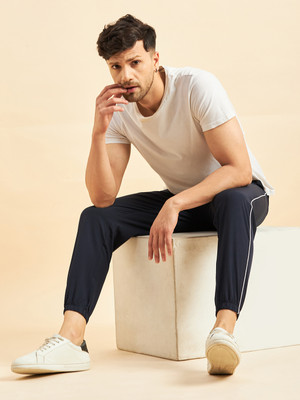SWEET DREAMS Solid Men Blue Track Pants