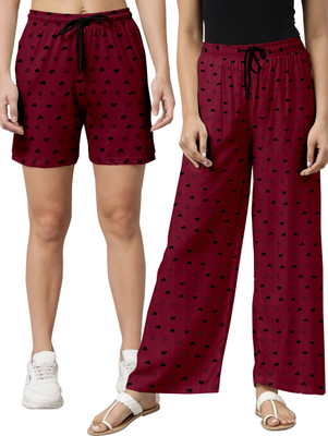 priyankajyani Printed Women Multicolor Regular Shorts