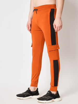 Proxima Colorblock Men Orange Track Pants