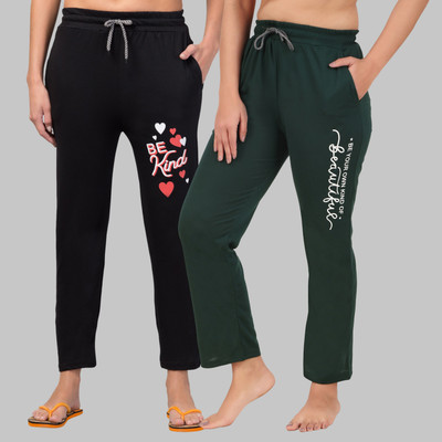 HouseOfCommon Solid Women Multicolor Track Pants