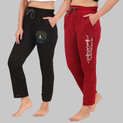 HouseOfCommon Solid Women Multicolor Track Pants