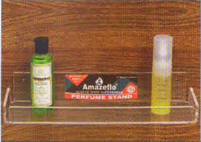AmazeFlo Utility Stand - Large Acrylic Wall Shelf(Number of Shelves - 1, Clear)