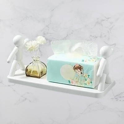 Armaan Wall Mounted Shelf, Bathroom Shelf Organizer NRS5.429 Plastic Wall Shelf(Number of Shelves - 1, White)