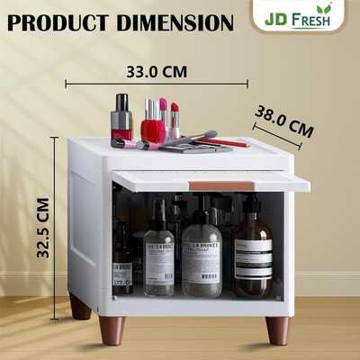JD FRESH 2 Tier Foldable Organizer/Multipurpose Almirah/Wardrobe/Space Saving Closet Drawer Divider(Plastic)