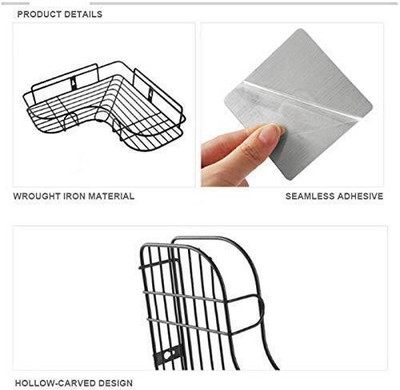 NEWSPARSH Stainless Steel Wall Shelf(Number of Shelves - 1)