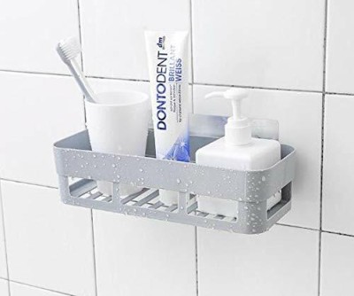 DEVCHHAYA ENTERPRISE Multipurpose Kitchen Bathroom Plastic Wall Corner Shelf Rack Kitchen Organizer Plastic Wall Shelf(Number of Shelves - 1)