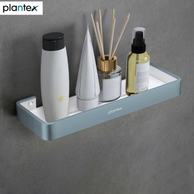 Plantex Shelf for Bathroom/Multipurpose Shelf/Rack Shelf for Home/Office-(15x5 inch) Aluminium, Acrylic Wall Shelf(Number of Shelves - 1, Grey, White)