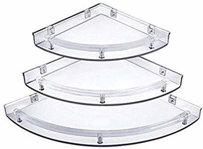 Floyd Acrylic Wall Shelf(Number of Shelves - 3)