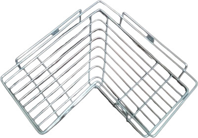 HOMEGLAR Multipurpose Storage Rack pack of 1 Iron Wall Shelf(Number of Shelves - 1, Silver)