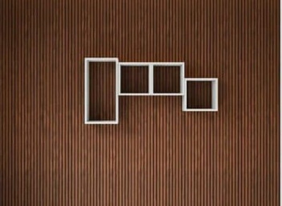 TheGoodLuck Wooden Floating Shelf for Wall , wall cabinet , wall shelves Particle Board Wall Shelf(Number of Shelves - 4, White)