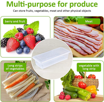 WebDealz Plastic Utility Container  - 1500 ml(Pack of 6, Clear)