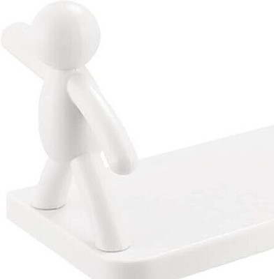 SHIVA PACK OF 2 Wall Mounted Shelf, Bathroom Shelf Organizer MRS23.2470 Plastic Wall Shelf(Number of Shelves - 2, White)