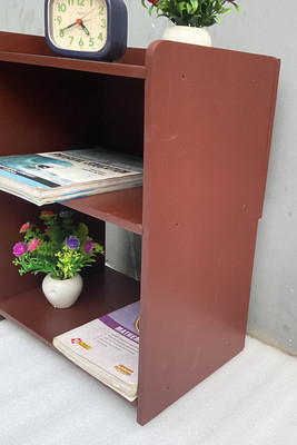 ONLINECRAFTS side table brown 20 inch wali Wooden Wall Shelf(Number of Shelves - 3, Brown)