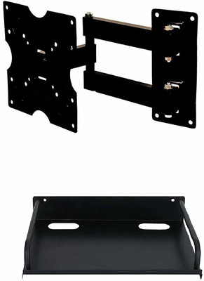 SHUBHH Iron Wall Shelf(Number of Shelves - 1, Black)