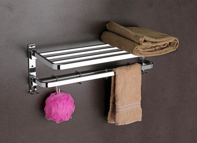 DIVON TOWEL RACK 24'' Stainless Steel Wall Shelf(Number of Shelves - 1, Silver)