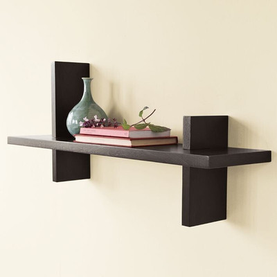 The New Look Display Unit MDF (Medium Density Fiber) Wall Shelf(Number of Shelves - 1, Black)