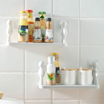 Manav Wall Mounted Shelf, Bathroom Shelf Organizer, Multipurpose Wall Mount nrs7.527 Acrylic Wall Shelf(Number of Shelves - 1, White)