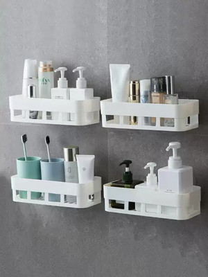 SJK Self Adhesive Multi-Purpose Wall Hanging Humanoid floating Shelf 2913 Regular Organizer