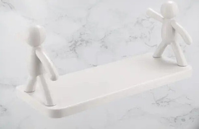 VRDH Plastic Wall Shelf(Number of Shelves - 2, White)