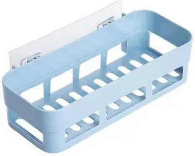 SJK Self Adhesive Multi-Purpose Wall Hanging BATHROOM floating Shelf (PACK OF 1) Plastic Wall Shelf(Number of Shelves - 1, Multicolor)