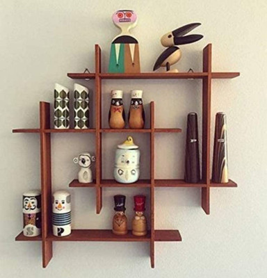 Ruby Perl Beautiful floating wall shelf Wooden Wall Shelf (Number of Shelves - 1, Brown) Wooden Wall Shelf(Number of Shelves - 1, Brown)