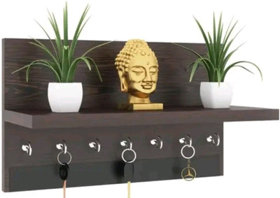Hithika creation Wooden Wall Shelf(Number of Shelves - 1, Brown)