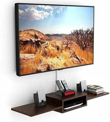 FUTURE GENERATION V GROUP TV Setup Box & Remote Stand MDF (Medium Density Fiber) Wall Shelf(Number of Shelves - 3, Brown)