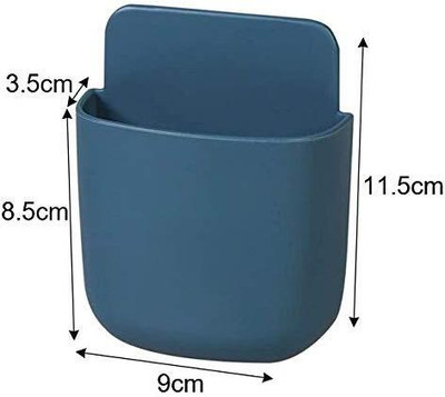 Dejmin 1 Compartments Plastic remote holder(Multicolor, White, Black, Blue, Orange)