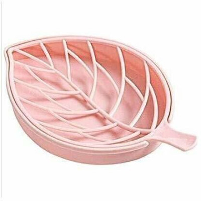 Corevalue Pack of 3Leaf Shape Self Draining Bar Soap Holder x3.39(Multicolor)
