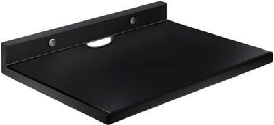 Habit Hom Wall Mounted Set Top Box Stand | Engineered Wood Floating Shelf for TV Unit Wooden Wall Shelf(Number of Shelves - 1, Black)